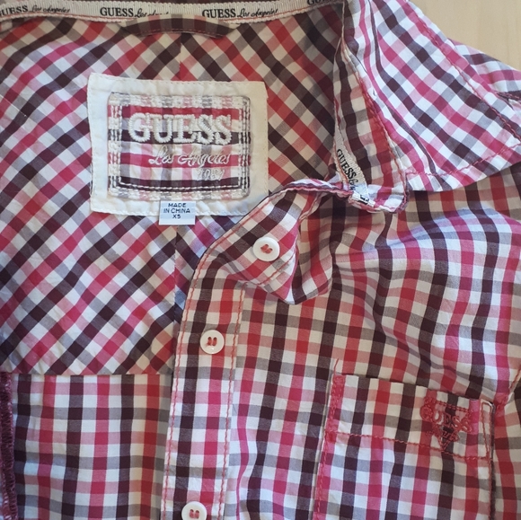 EUC Gingham Guess Blouse - Picture 7 of 7